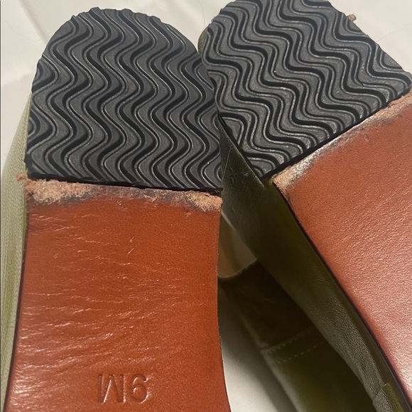 Re-Mix Vintage Shoe Company Greta Avocado Green Wedge Wedged Retro Shoe Size 9 - Picture 8 of 16